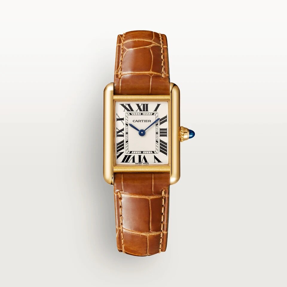 Cartier Tank - Brown Leather Gold