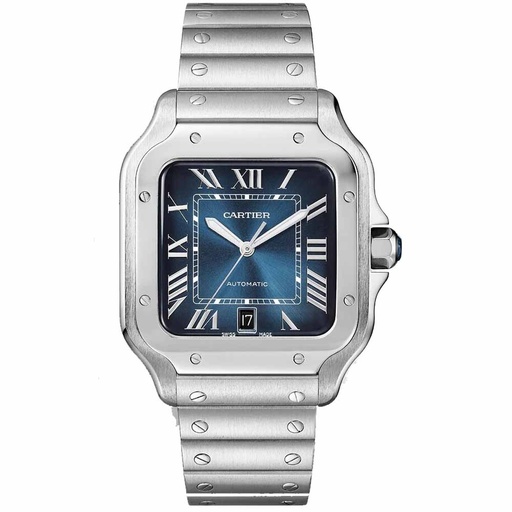 Cartier Santos - Steal Blue Dial